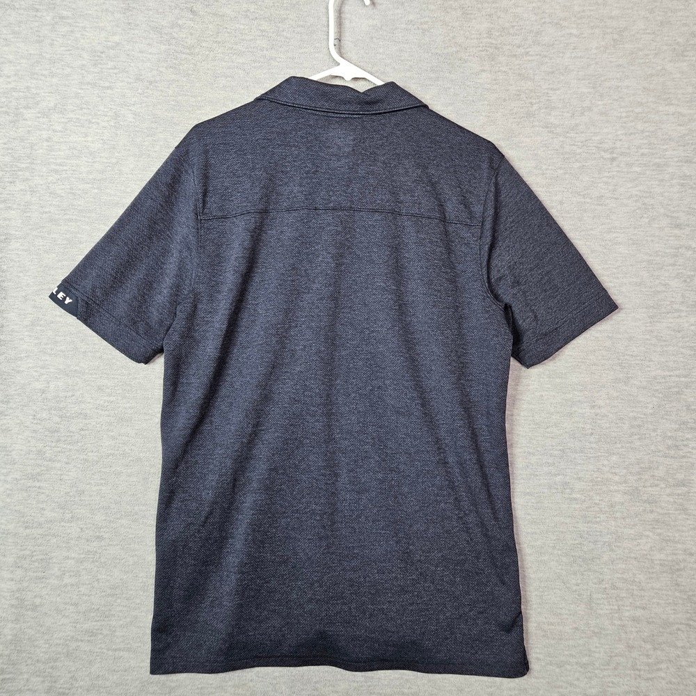 Oakley Mens Regular Fit Navy Heather Performance Polo Shirt Size Medium RN96548 - Picture 2 of 7